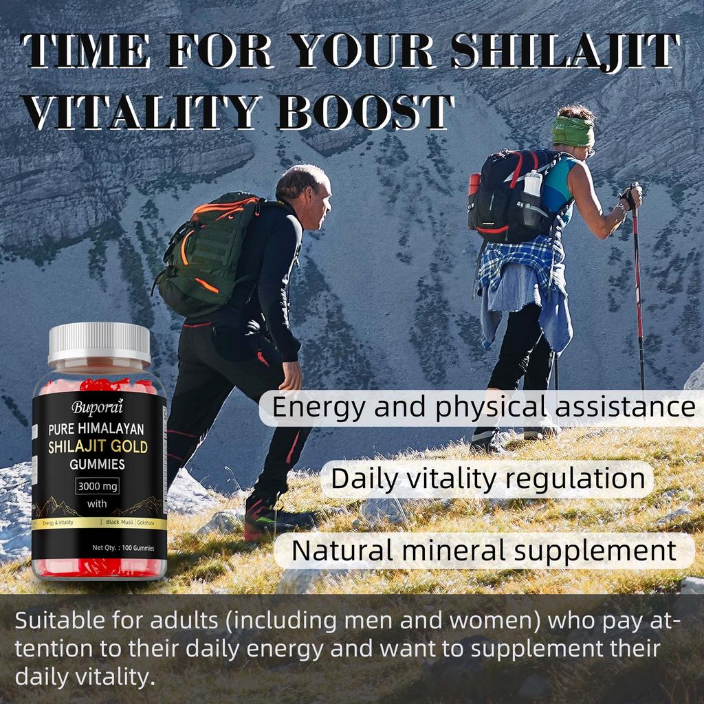 Gommose Shiraiji 100% naturali, contenenti estratto di Ashwagandha, aumentano l'energia, senza OGM, senza zuccheri.