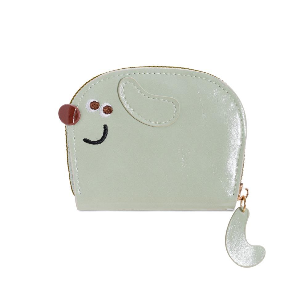 Cartoon PU Leder Kartenhalter Reißverschluss Kartenhalter Mode Hund Kartenetui Frauen