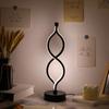 1Pc Creative Figure-eight Desk Lamp USB Three-tone Light Bedroom Desk Lamp