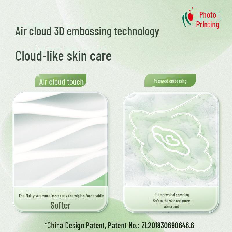 Heart To Heart Cloud Series: Thick 4-Layer Hanging Facial Tissue with Hook