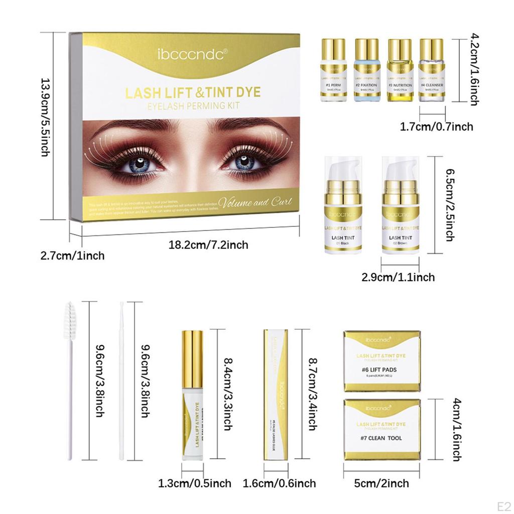 Lash Curling, Perming Professional Eyelash Lifting Extensions Suitable at Home and Salon