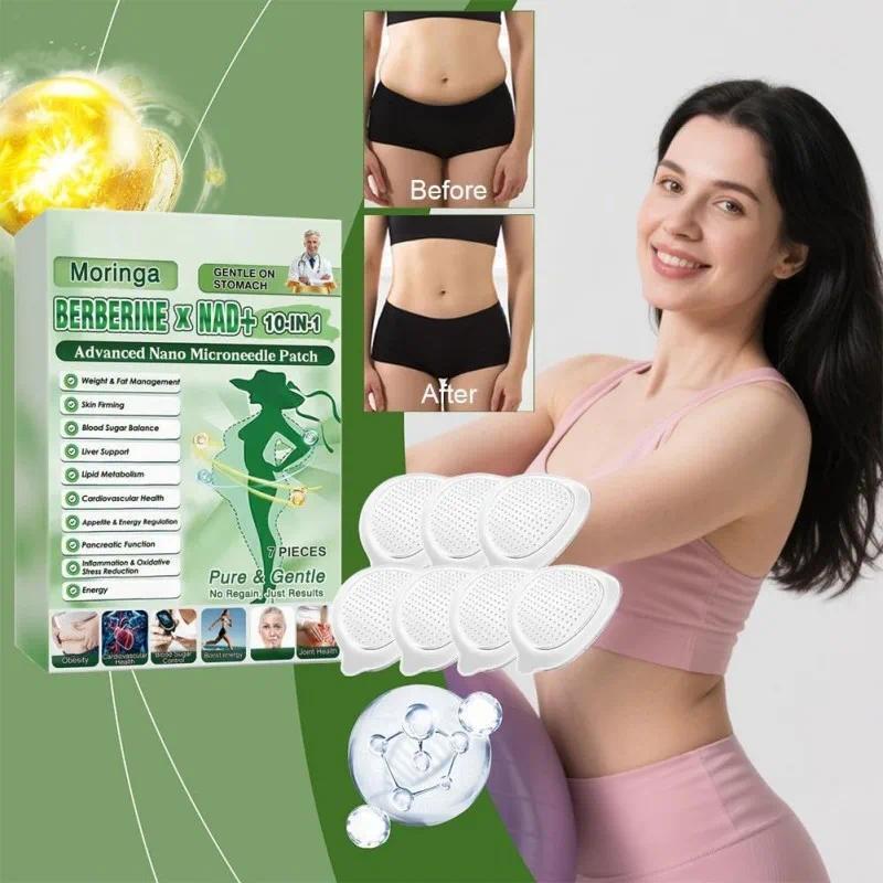 35Pcs Nano Microneedle Patch Natural Gentle Patches Metabolism Support Body Firming Patch Moisturizing Firming Skin for Women Men