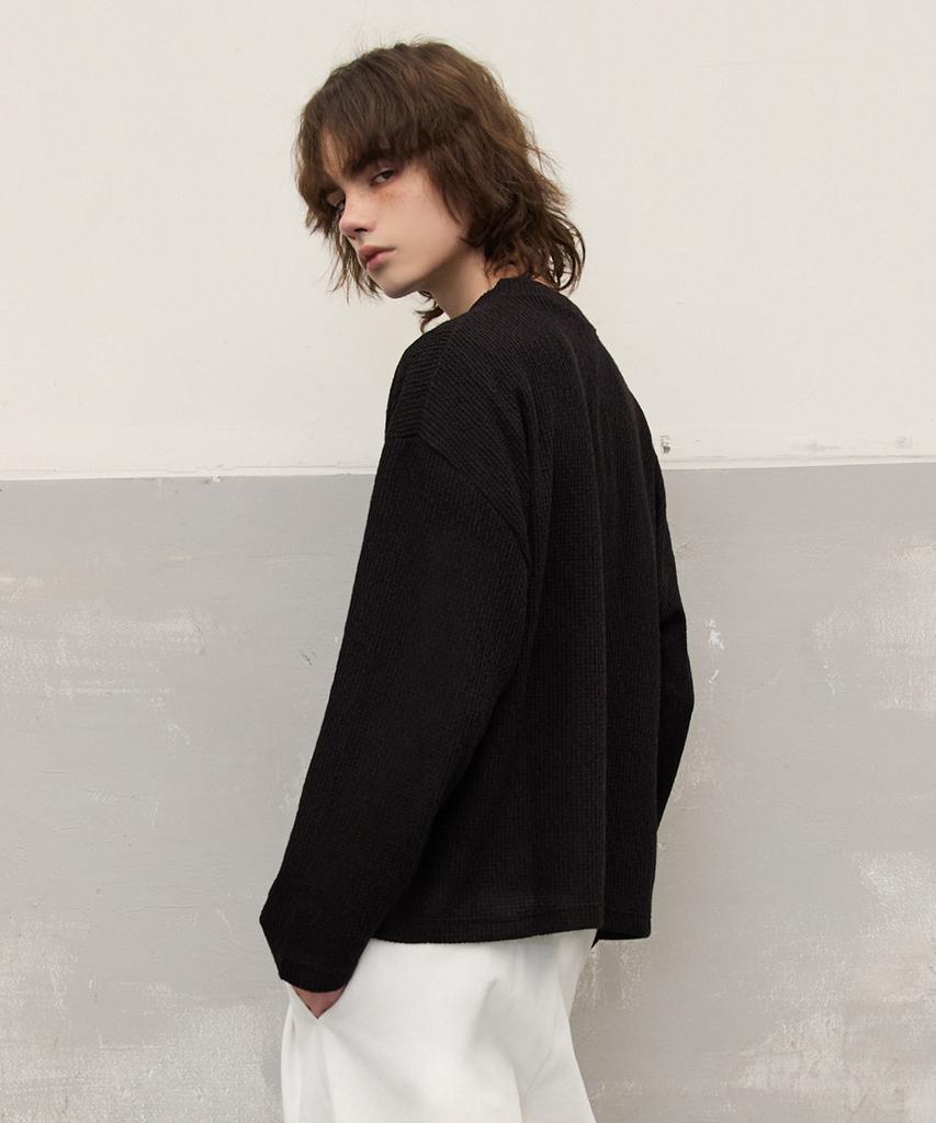 Waar M1065 Knit Cardigan_Black