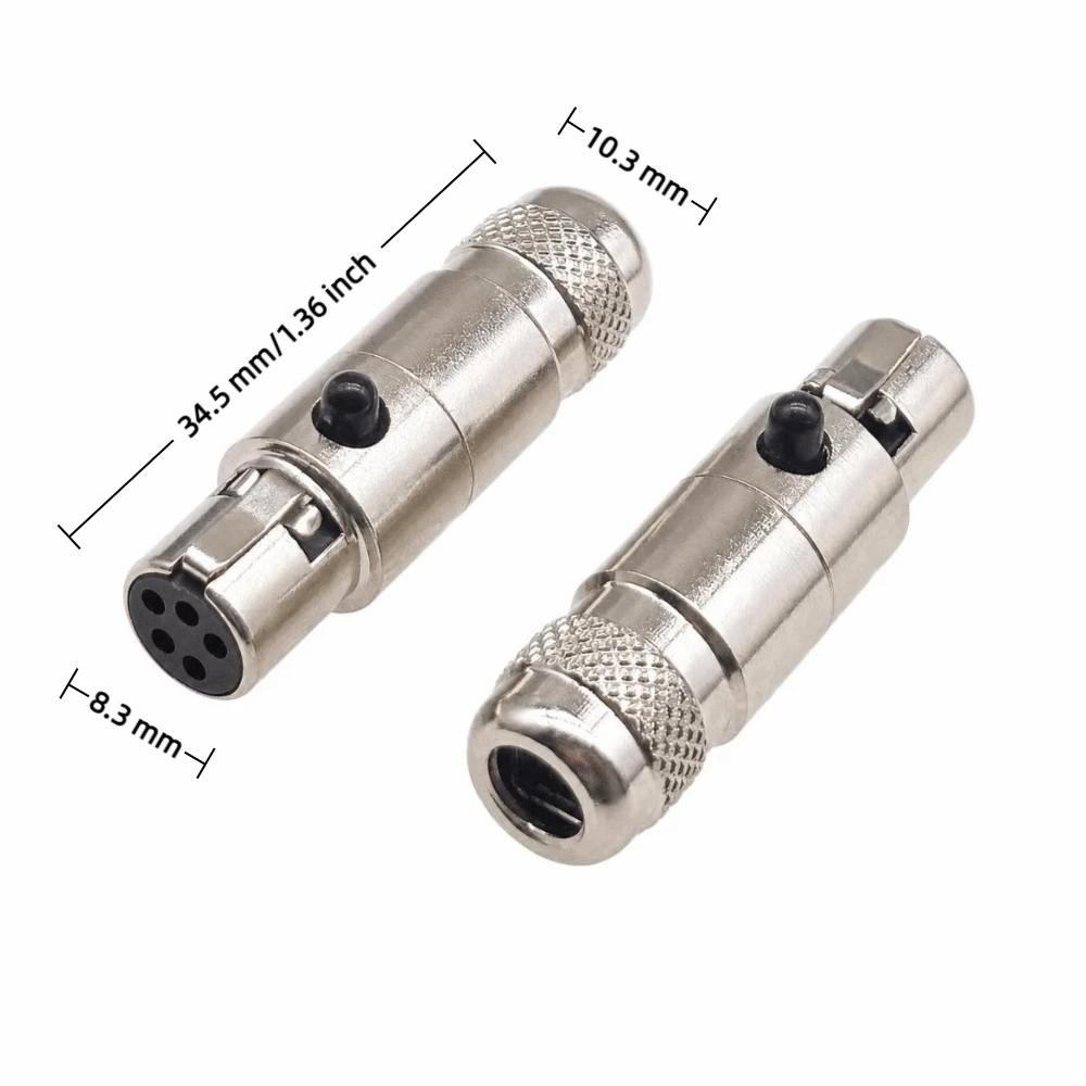 10PCS Metal Mini XLR Plug Protective Shielding Microphone Cable Adapter  for Sound Interface