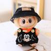 17cm Second Gen Labubu Blind Box Doll Clothes: Cute Sit-Party Overalls Set