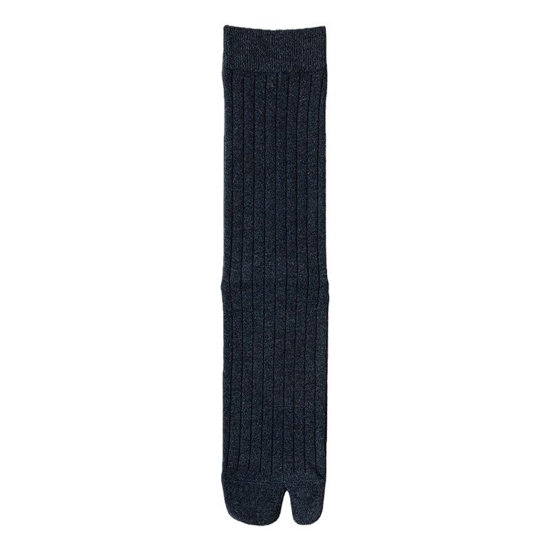 

Шерстяные носки с двумя пальцами для мужчин, Толстые и теплые осенне-зимние, Раздельные носки с вывернутым наружу большим пальцем для мужчин, Осенние чулки до бедра для мужчин 1 pair темно-синий