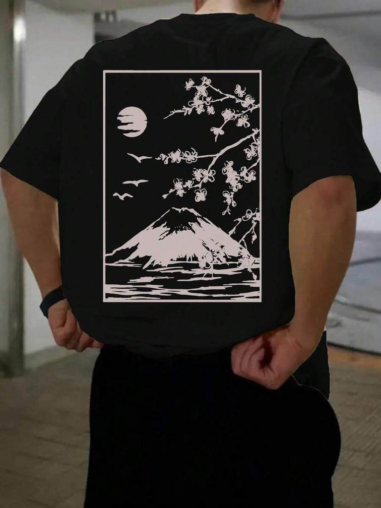 New Unisexs Casual Street Fashion Japanese Culture Printed Short Sleeve TShirts Summer