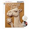 Pearl Painting Diy Sticky Diamond Creative Coffee Time Llama Diamond Painting Kit Living Room Hanging Painting