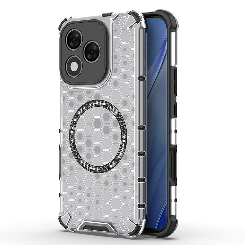 For Honor 400 Lite 5G Case Compatible with MagSafe WANLONFENG FC Series TPU+PC Phone Cover with Tempered Glass