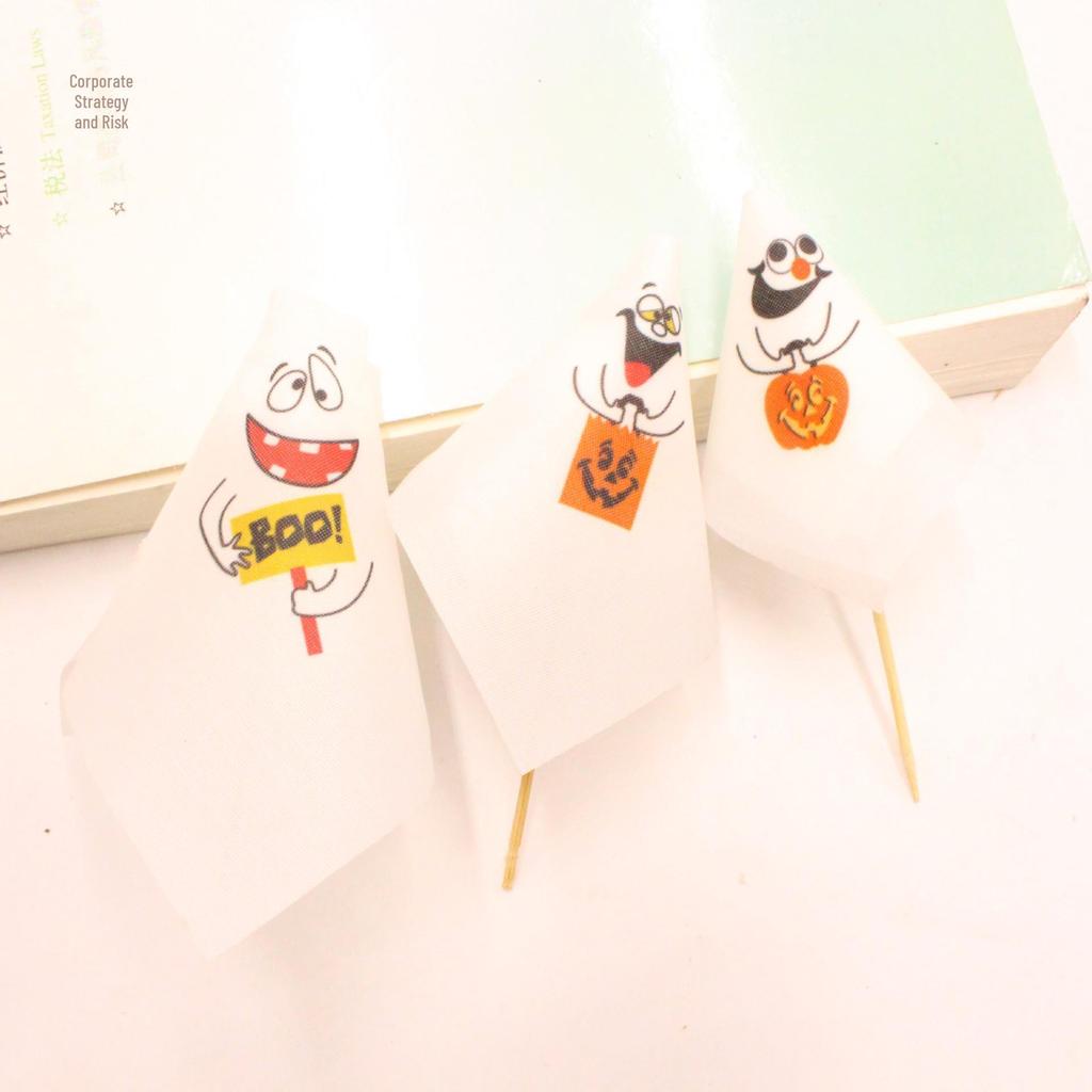 Mini Halloween Ghost & Pumpkin Monster Finger Puppet Cake Toppers - 3 Styles