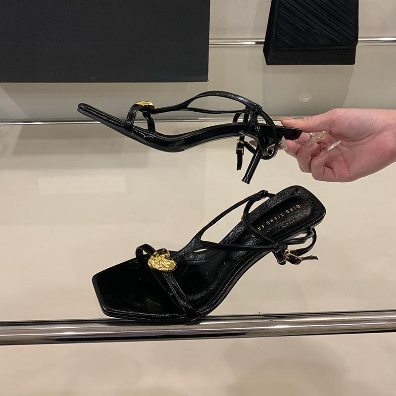 Fashion Female Slip On Footwear Pumps Women High Heels Shoes Slingbacks Fashion Pointed Toe Shallow Ladies Thin Heels Shoes