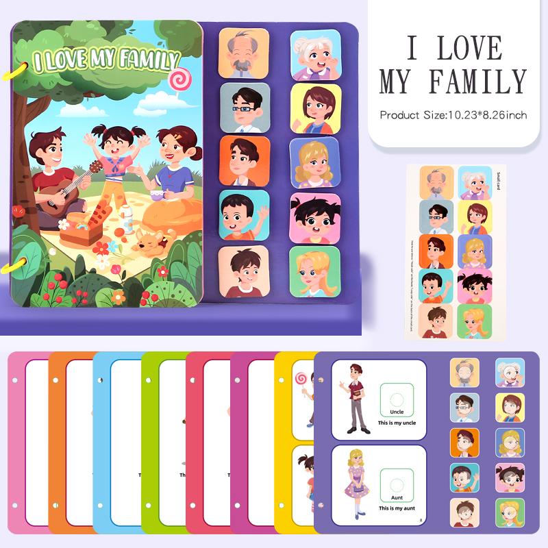 Children's DIY Hand-on Puzzle Sticker Books Reusable Cartoon Animal Scene Stickers Educational Learning Cognition Toys for Kids