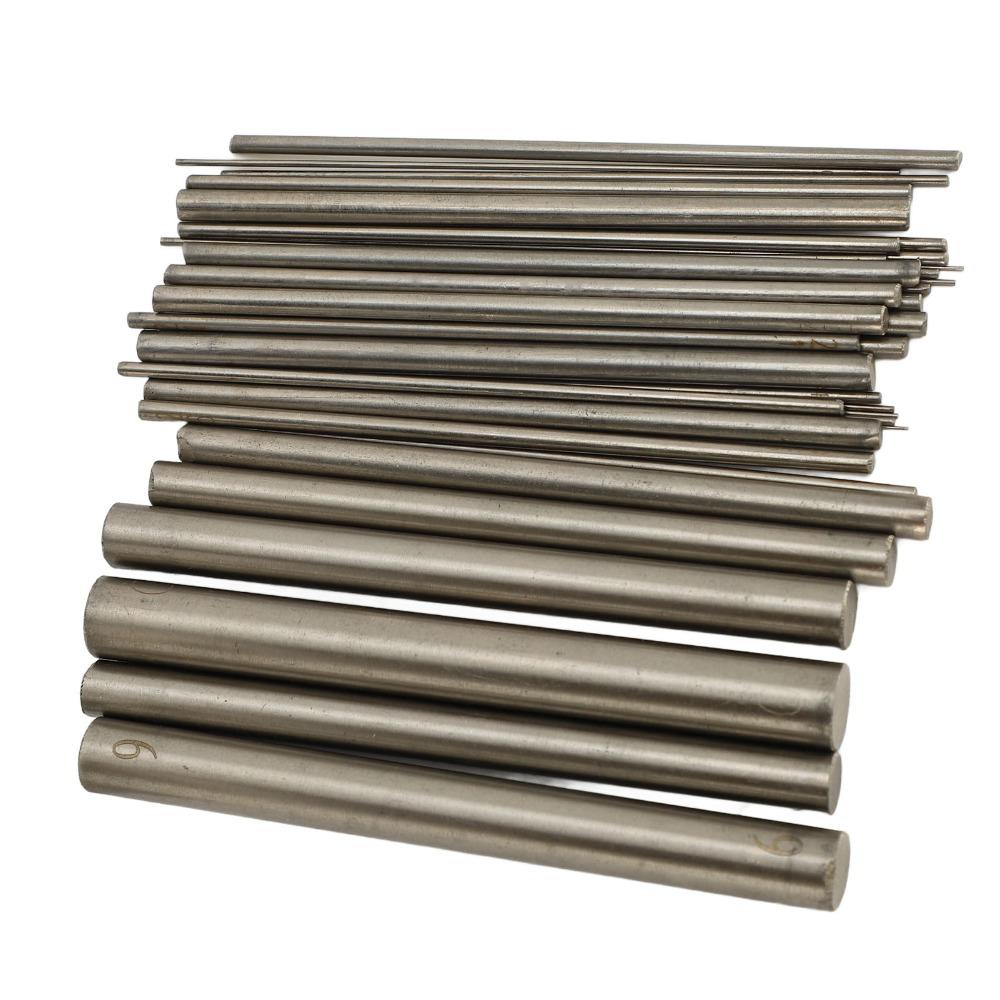 36PCS Solid Round Wire Winding Rod Multiple Sizes Round Metal Rod  Model Building