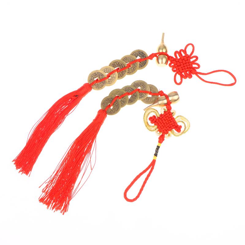 Gourd-Shaped Copper Coin Decorative Item, Entrance Hall Bathroom Auspicious Charm Pendant For Prosperity Of Wealth