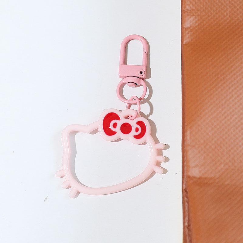 Creative Cartoon Kitty Bow Keychain Pendant, Cute Bag Decoration, Small Gift Accessories for Women