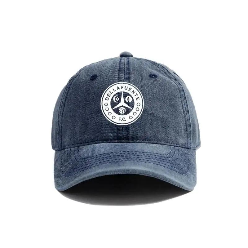 2025 Dellafuente FC Baseball Cap Summer Distressed Dad Hats Unisex Outdoor Adjustable Cotton Dellafuente Hat Fashion