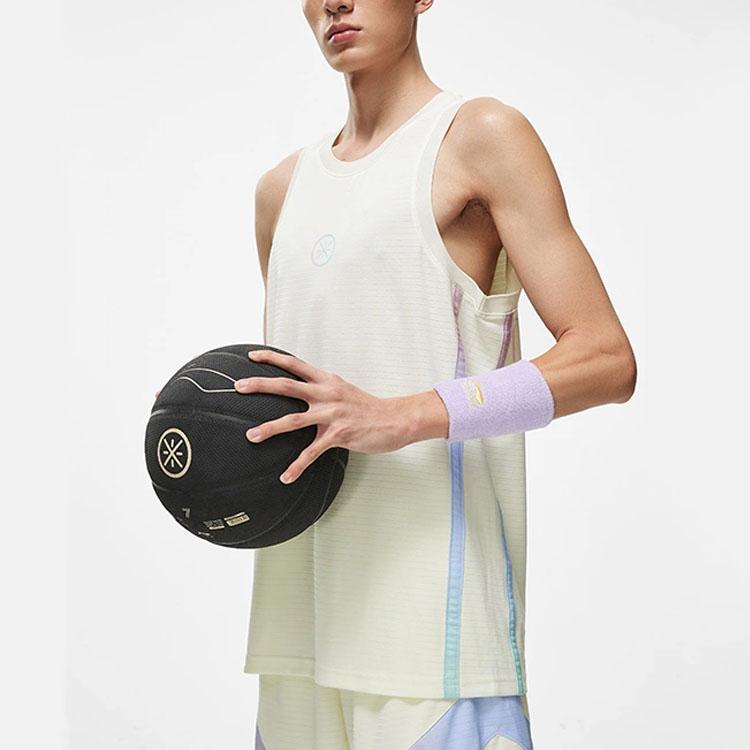 Li-Ning Quick-Dry Competition Letter Pattern Sleeveless Hurdling Vest Men Tops White AAYT013-3