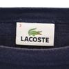 LACOSTE Border Pattern 7 minutes sleeve Boat neck Basque shirt 3 Navy Men's Used