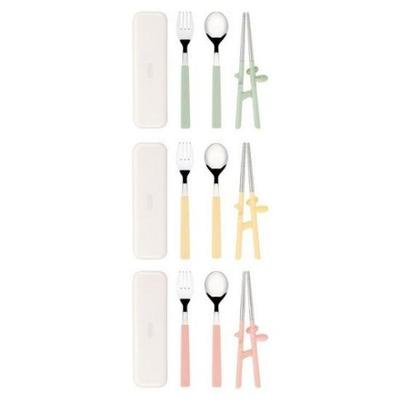 Step 2 Stainless Steel Chopsticks, Spoon & Fork Set