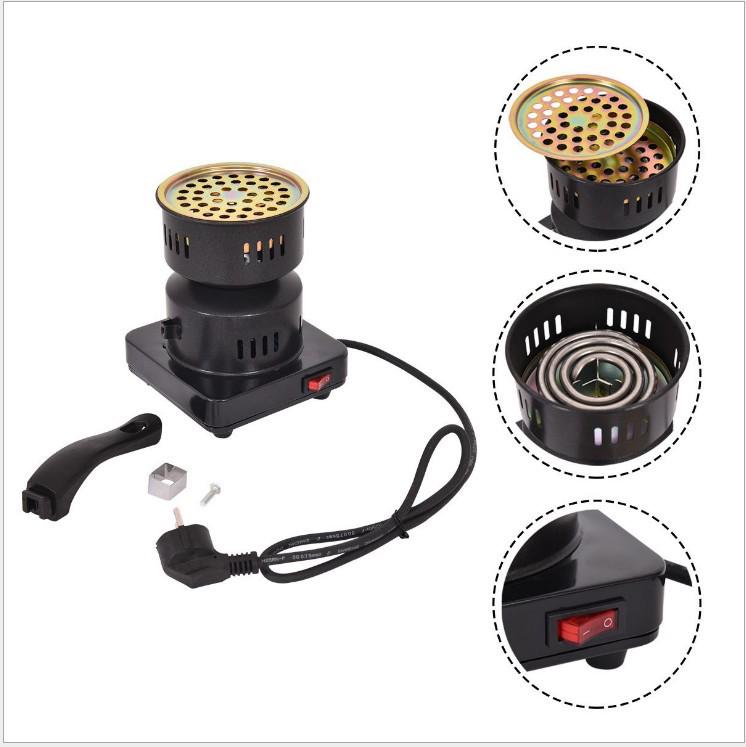Electric Plug-In Charcoal Starter & Stove: Multi-Use Enclosed Warmer for Tea, Water Pipe, and Baking
