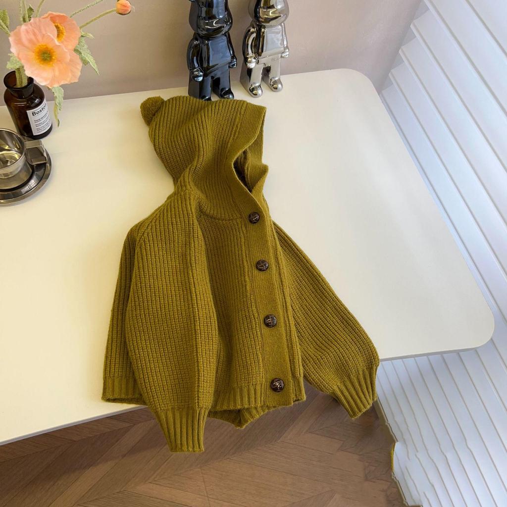 Frühling Mädchen Jungen Pullover Herbst Mode Gestrickte Mit Kapuze Strickjacke Vielseitig Jacke Mantel Kinder Infant Strickjacken Kleidung