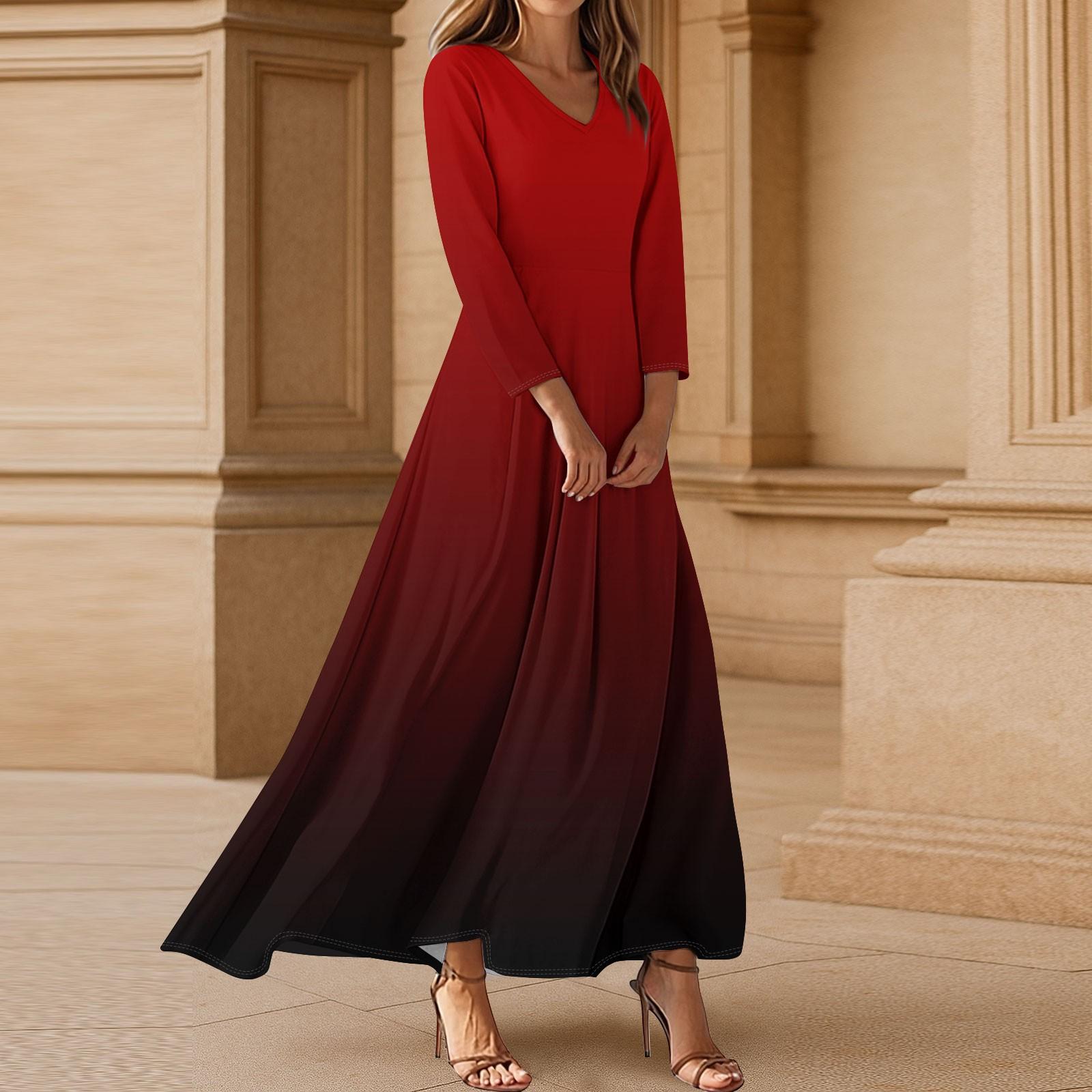 

Платья для женщин Винтажное цветочное туниковое платье миди с завышенной талией Летнее повседневное платье с рукавом 3/4 S