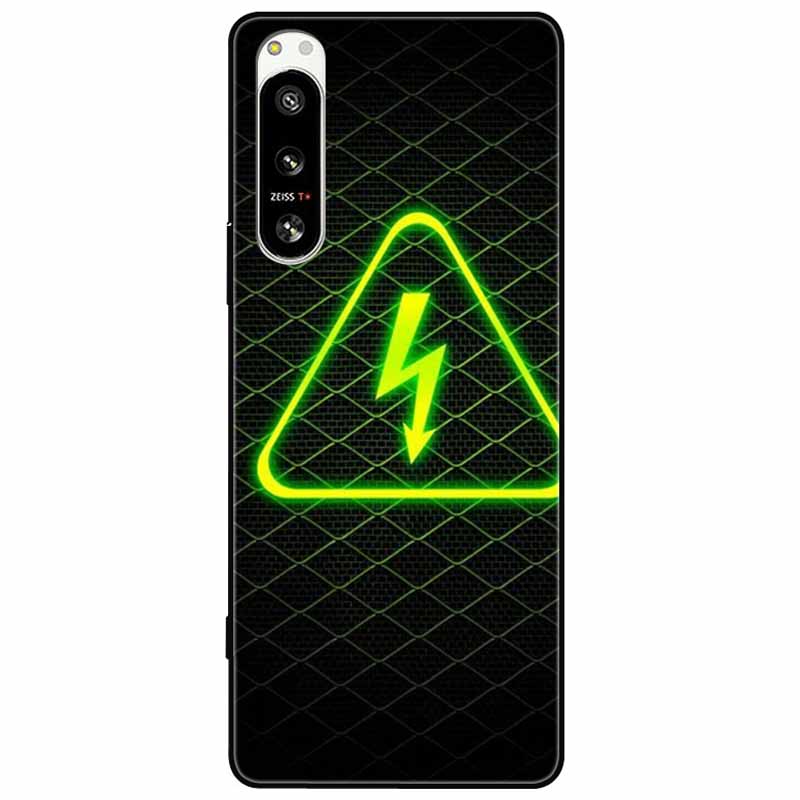 For Sony Xperia 5 IV / 10 IV Case 10IV Soft Black Silicone Forest Painted Phone Back Covers For Sony Xperia 1 IV Case TPU Coque