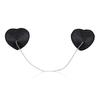 1 Pair Sexy Black Link Chain Tassel Breast Bra Nipple Cover Sticker Pasties