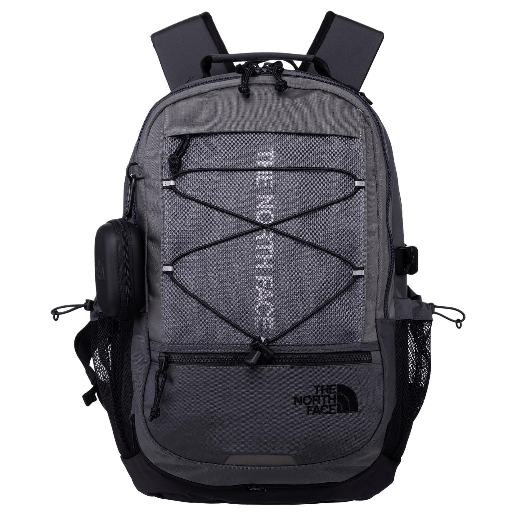 The North Face Super Pack II 32L Sports Trend Logo Backpack Outdoor Unisex Backpack Gray NM2DR01M Gray