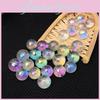 Sferă Aura Arc Rainbow Alb Natural Cristal de Cuarț Titanic Sămânță Sferă de Cristal Cu Culori Vibrante
