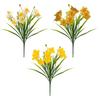 2 Bunches 20 Blooms Artificial Daffodils Flowers Faux Spring Narcissus Flowers with Stem for Home Garden Office Wedding Party Decor DIY Flower