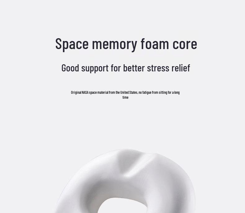 Memory Foam Hemorrhoid Relief Seat Cushion - Breathable, Thickened Pad for Office Chairs