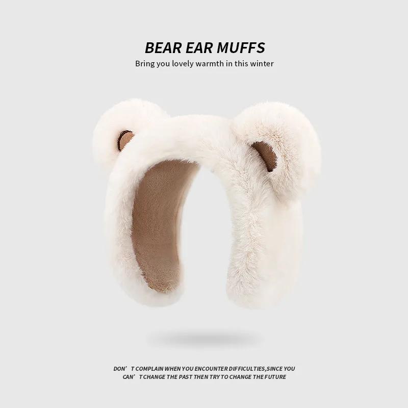 

Winter Ear muffs Faux Fur Warm Earmuffs Cute Foldable Outdoor Ear Warmers For Women Girls
