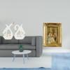 Elegant Swan Ceramic Sculpture And Resin Photo Frame Holder for Desktop Tabletop Bookshelf Cabinet