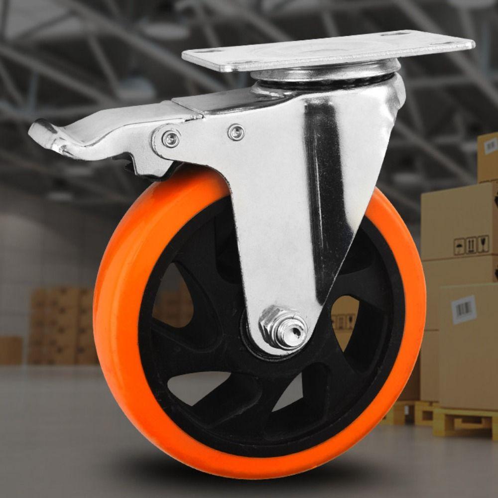Blackheart Orange Face Furniture Castor 3" / 4" /5'' Wheel Industrial wheels Table Shelf