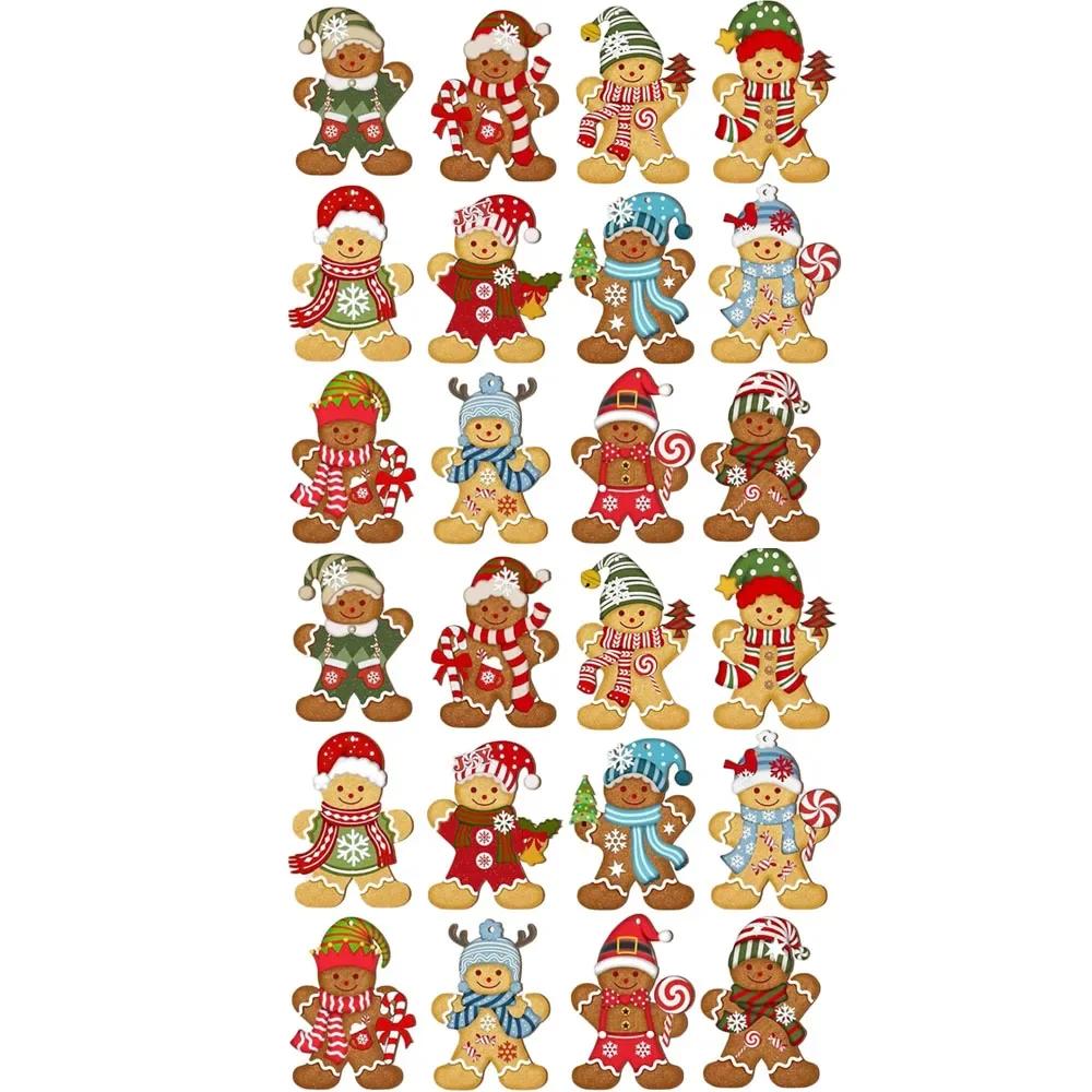 Weihnachtsornamente Schneemann Weihnachtsbaum Weihnachtsmann Plastikfiguren mit Lebkuchenhaus zum Aufhängen am Weihnachtsbaum Party DIY