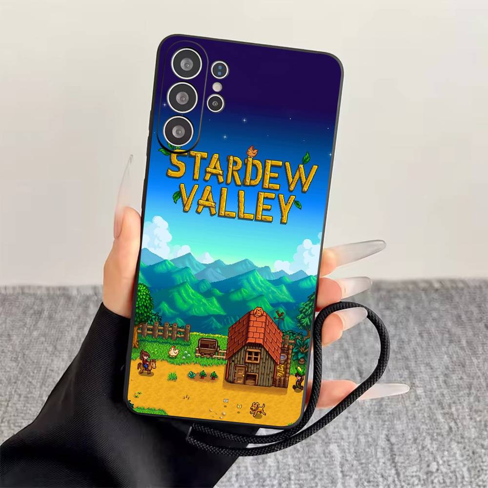 S-Stardew Valley Phone Case For Samsung S25,S24,S21,S22,S23,S30,Ultra,S20,Plus,Fe,Lite,Note,10,Black Cover