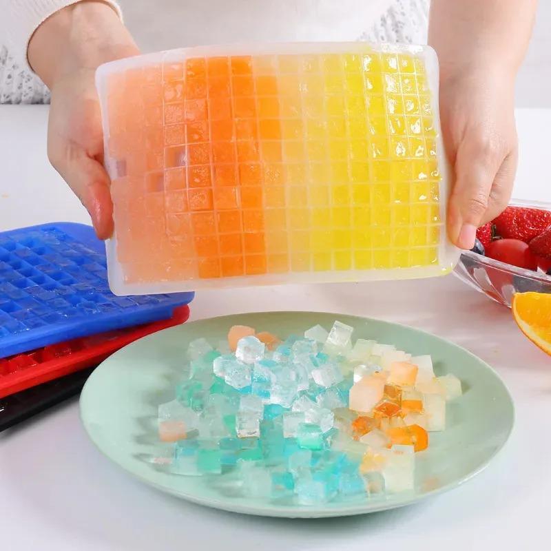 1pcs Food Grade Silicone Bar Ice Cube Tray Mini Ice Cubes Small Square Mold Ice Maker Silicone Mold