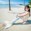 Girls' Princess Mermaid Swimsuit Set: Bikini, Skirt, and Dress for Performance