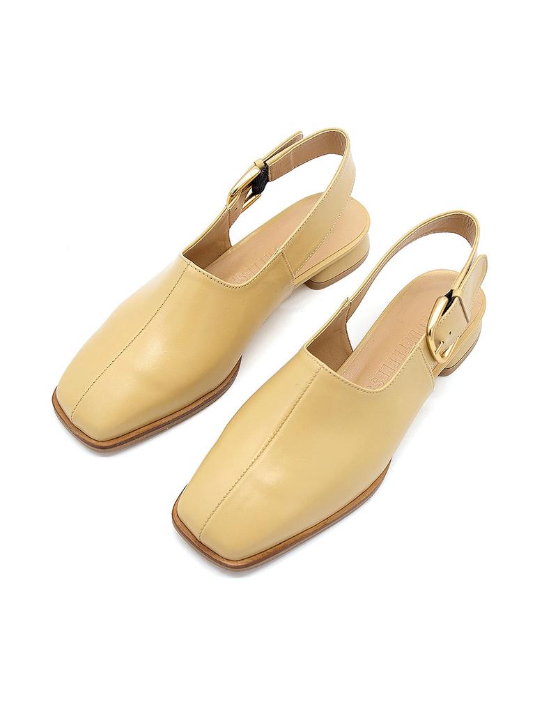 Nontheless Square Toe Slingback Butter N-183/Bt