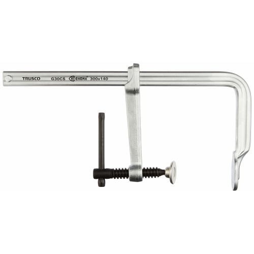 TRUSCO Ehoma Clamp, Iron Handle, Maximum Opening 300mm X Depth 140mm, G-30CS
