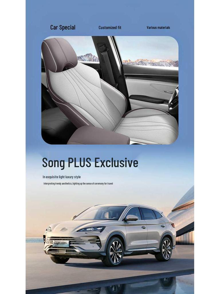 Pełne pokrowce na siedzenia BYD Song Plus DMMI 2625EV