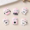 10Pcs New Kawaii Cartoon Nurse Kitten Series Flat Bottom Scrapbook  Diy Jewelry Making Hairwear Accessorie A20