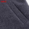 Hengyuanxiang Men's Stand Collar Wool Blend Overcoat