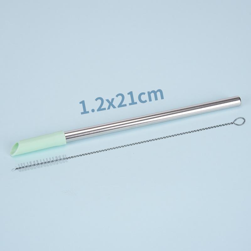 

Набор телескопических соломинок из нержавеющей стали 1,2 см для молочного чая, напитков, многоразовые соломинки для стакана с водой