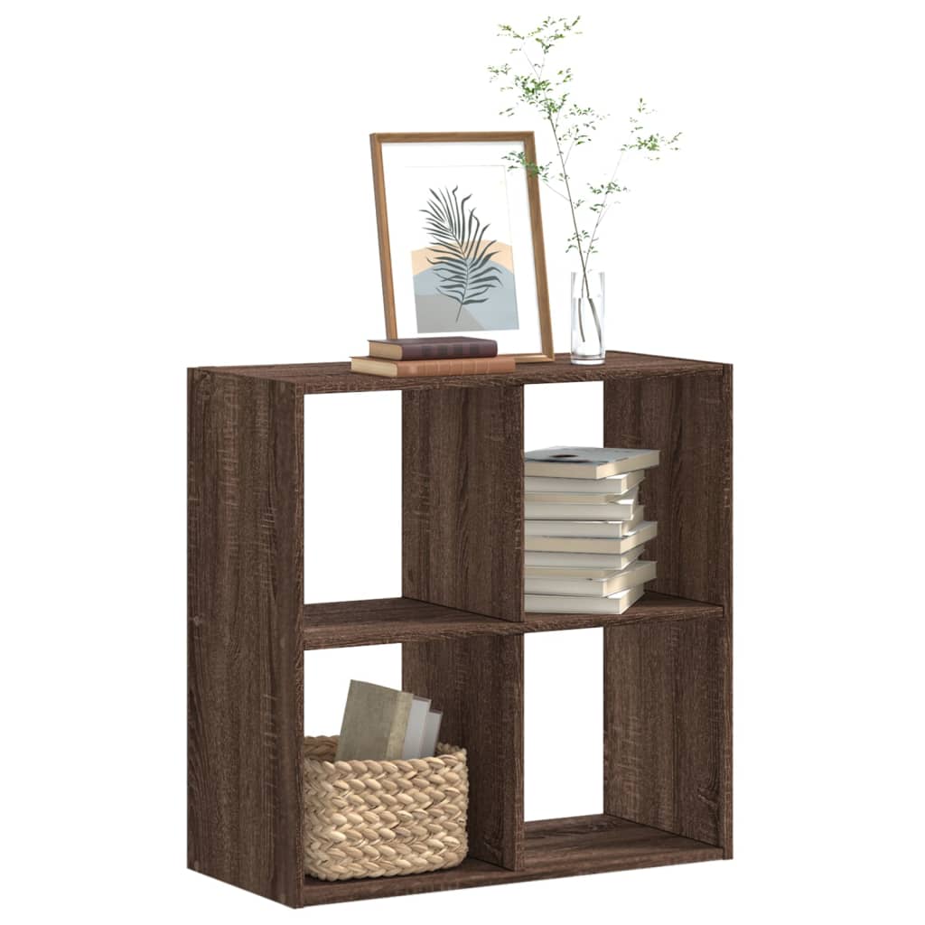Bookshelf Brown Oak Effect 68.5 x 32 x 68.5 cm Engineered Wood