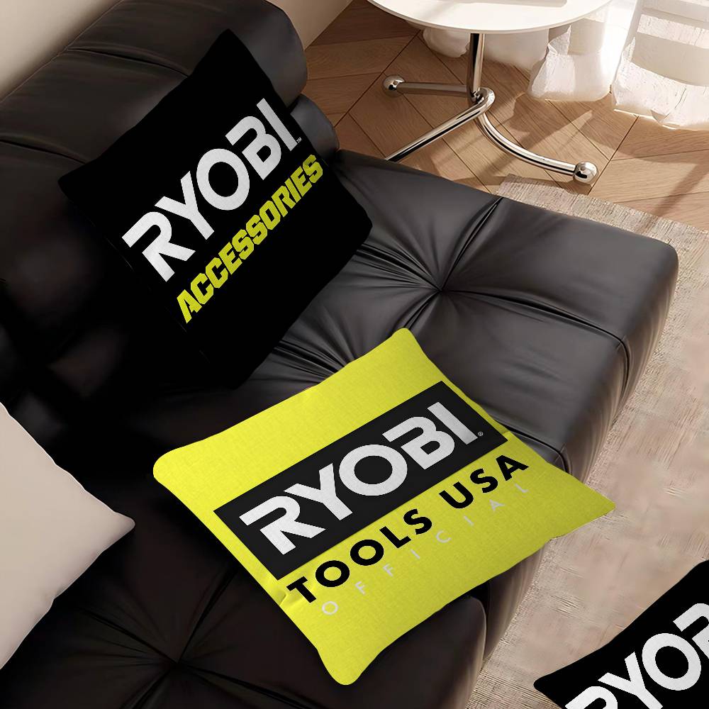 Ryobi Equipment Power Tools Brand Logo Area Rugs Cushion Cover Pillowcase Upholstery Sofa Throw Pillow Home Decor Pillowcas