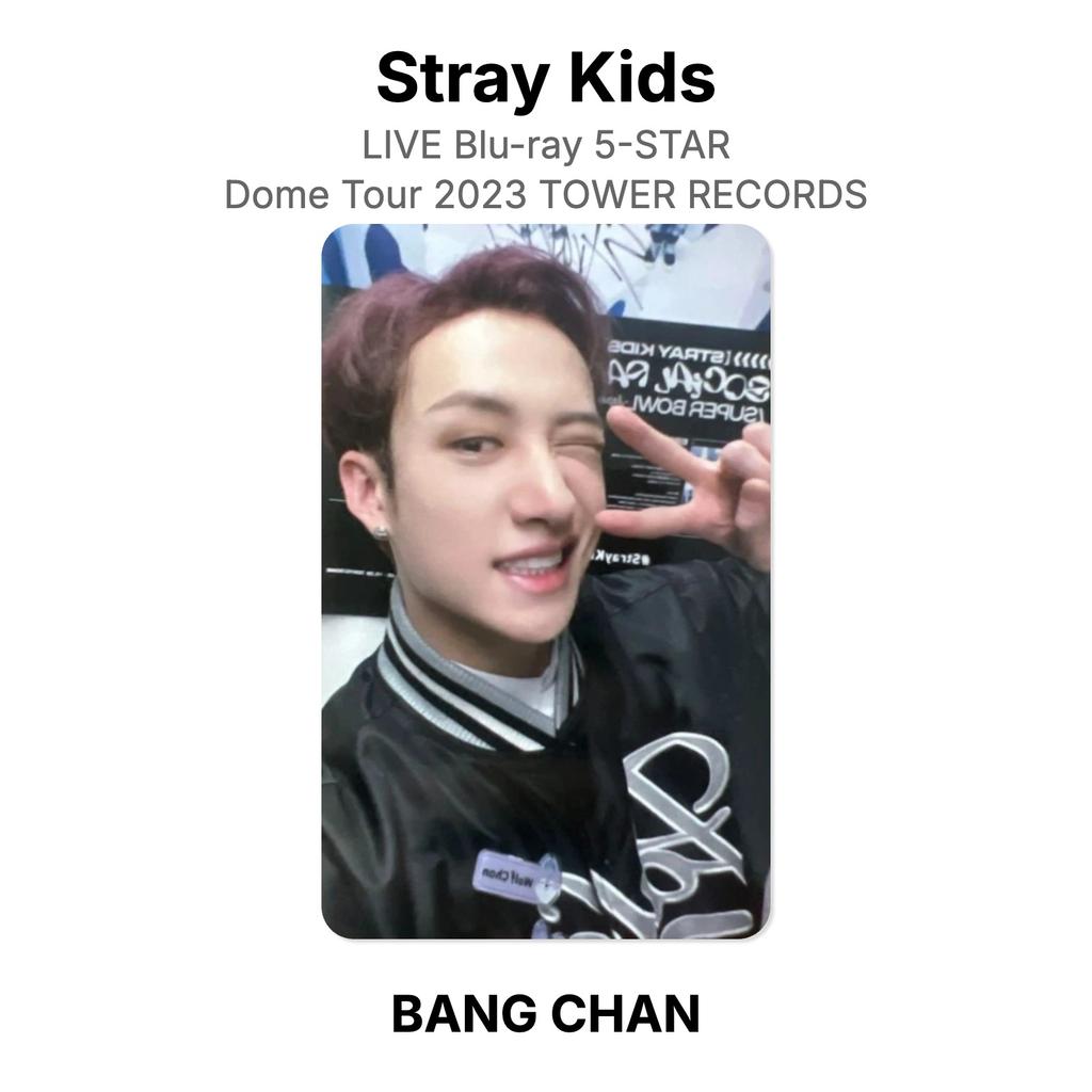 Stray Kids LIVE Blu-ray 5-STAR Dome Tour 2023 TOWER RECORDS Official Photocard
