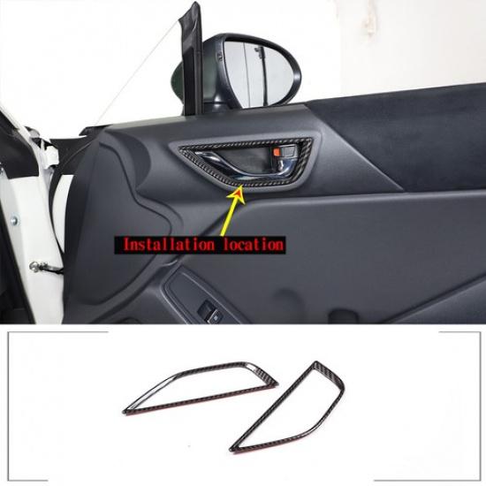 

ABS Carbon Inner Side Door Handle Bowl Cover Trim For Toyota 86/Subaru BRZ 22-23