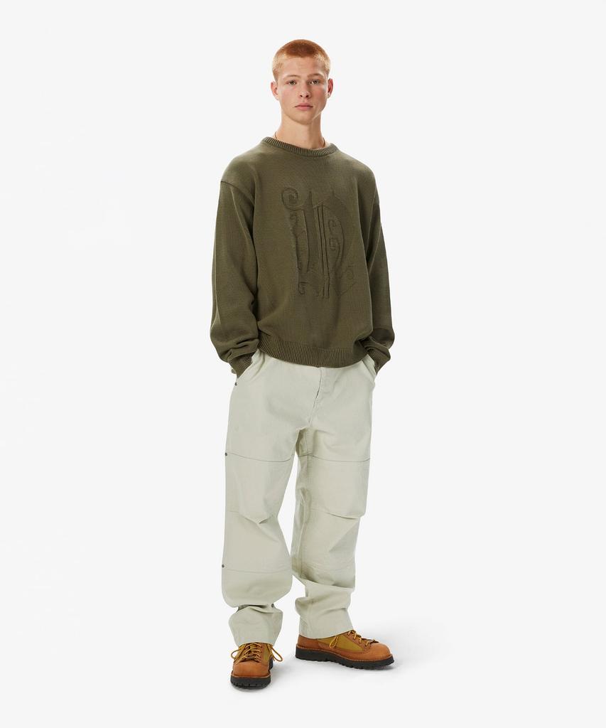 THISISNEVERTHAT Fortuna N-Logo Sweater Olive
